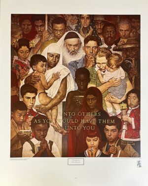 The Golden Rule by Norman Rockwell
