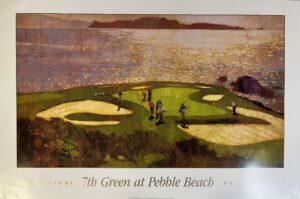 Bernie Fuchs, 7th Green at Pebble Beach, Golf Classics